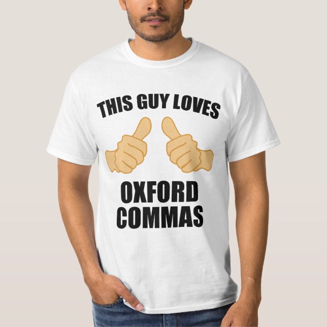 Camiseta Esta cara ama vírgulas de oxford (Frente)