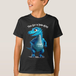Camiseta Esta Cara é Dino-Mite! Personalizar nome do texto