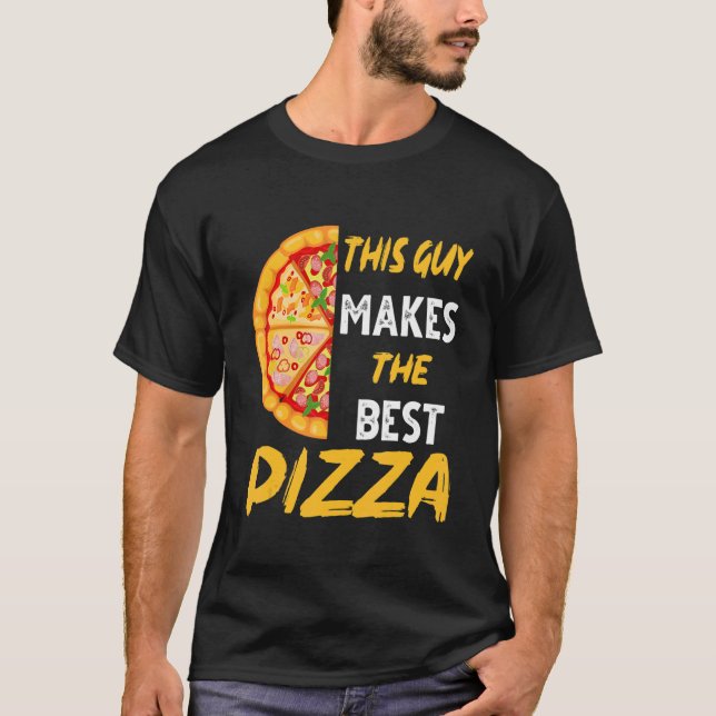 Camiseta Esta Cara Faz A Melhor Fazedora De Pizza (Frente)