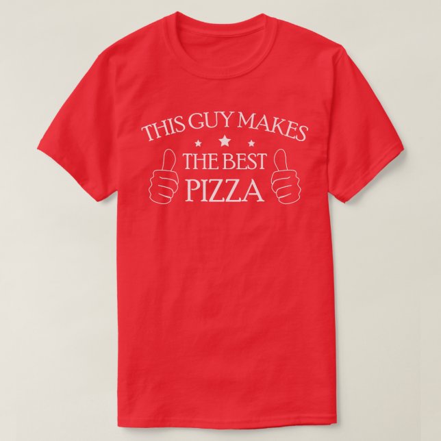 Camiseta Esta Cara Faz A Melhor Pizza (Frente do Design)