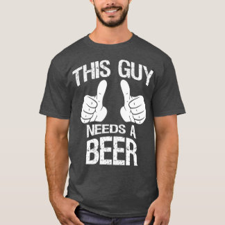 Camiseta Esta Cara precisa de um Bebendo de cerveja