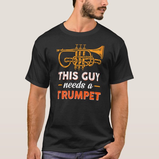 Camiseta Esta Cara Precisa De Um Trompete (Frente)