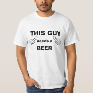 Camiseta Esta cara precisa uma cerveja