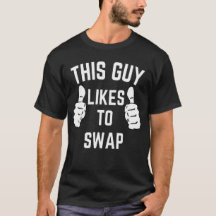 Camiseta Esta Cara Troca de Casais Correspondentes Swinger