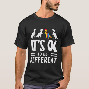 Camiseta Está Certo Ser Diferente Na Consciência Do Autismo