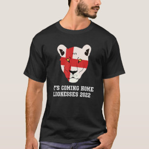 Camiseta Está chegando em casa Inglaterra Futebol Fã Lione