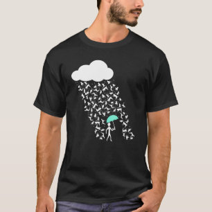 Camiseta Está Chovendo Gatos e Cachorros Fofo Engraçado Can