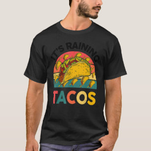 Camiseta Está chovendo tacos crianças Comida jovem mexicana