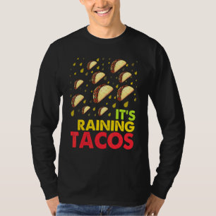 Camiseta Está Chovendo Tacos  Gráfico de Taco  Homens Mulhe