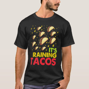 Camiseta Está Chovendo Tacos  Gráfico de Taco  Homens Mulhe