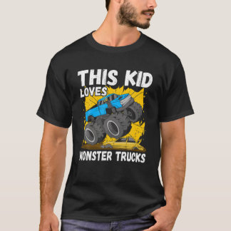 Camiseta Esta Criança Adora Caminhões Monstros