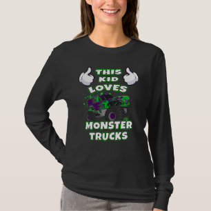 Camiseta Esta Criança Adora Caminhões Monstros