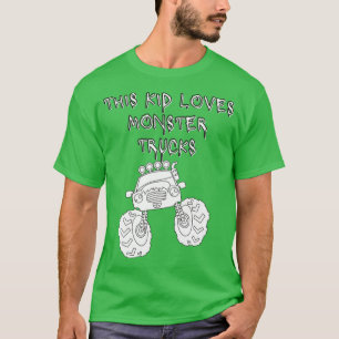 Camiseta Esta Criança Adora Caminhões Monstros 14