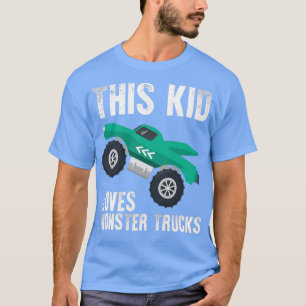 Camiseta Esta Criança Adora Caminhões Monstros 7