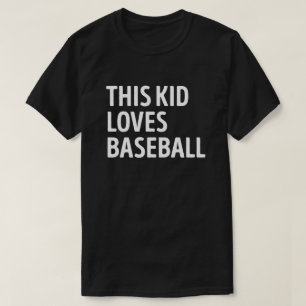Camiseta Esta Criança Adora Jogador De Beisebol