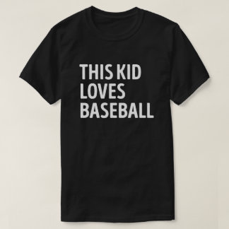 Camiseta Esta Criança Adora Jogador De Beisebol