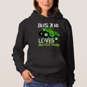 Camiseta Esta Criança Adora Monster Trucks Garota Correspon