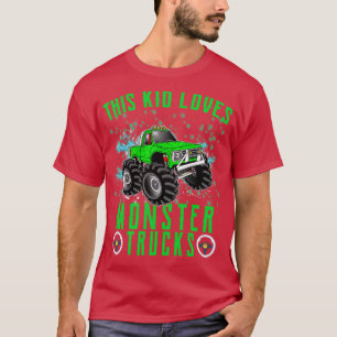 Camiseta Esta Criança Adora Monstros Trucks Boys e Girls Gi