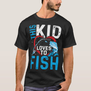 Camiseta Esta Criança Adora Pescar Garotos De Pesca