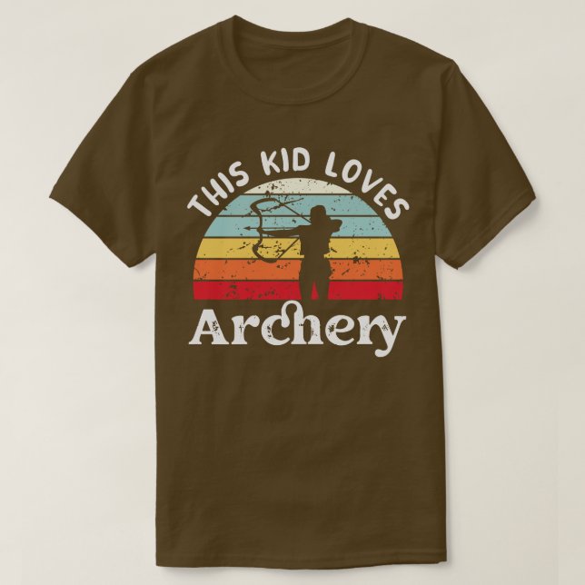 Camiseta Esta Criança ama Archery Boys Gift (Frente do Design)