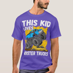 Camiseta Esta Criança ama Monster Trucks