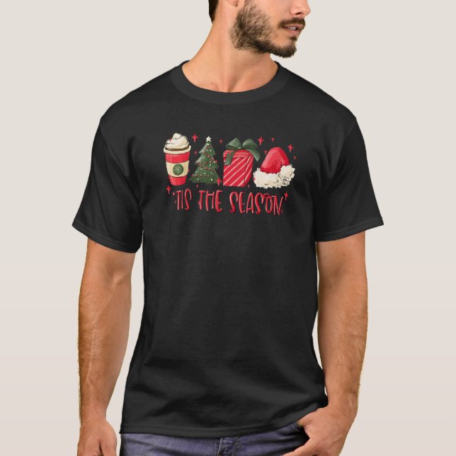 Camiseta Esta É A Árvore De Natal Do Quente Café Xmas (Frente)