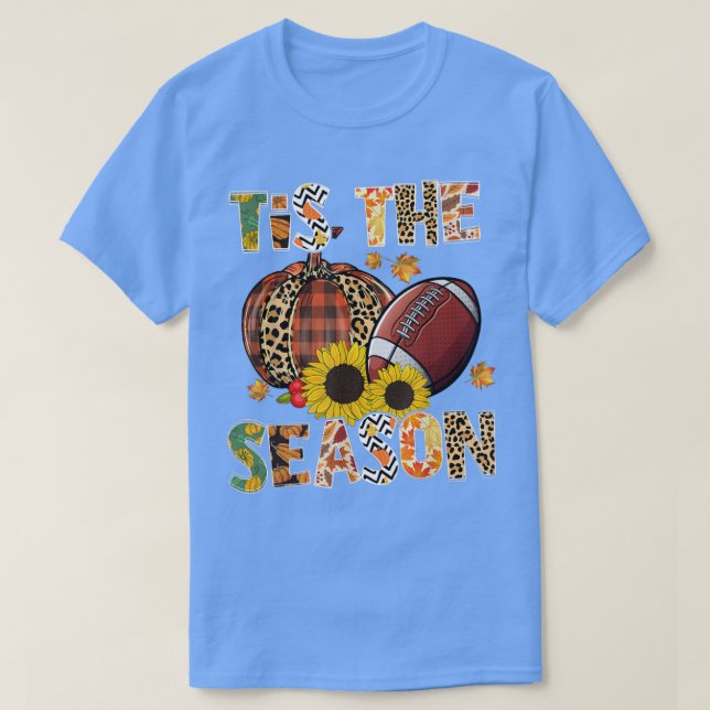 Camiseta Esta É A Época Da Xadrez Leopard Pumpkin Futebol A (Frente do Design)