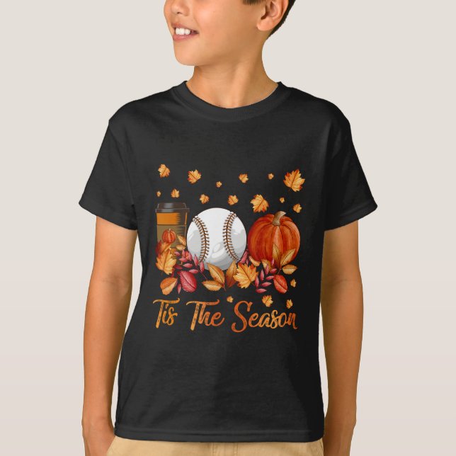 Camiseta Esta É A Época De Bysebyll Pumpkin Outono Obrigado (Frente)