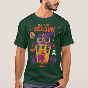 Camiseta Esta É A Época De Halloween Spooky Goblins Haunted