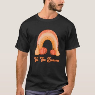 Camiseta Esta É A Época De Pumpkin Boho Rainbow Roupa