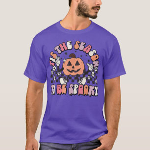 Camiseta Esta É A Época De Ser Mal-Chateado Pumpkin Face Ha