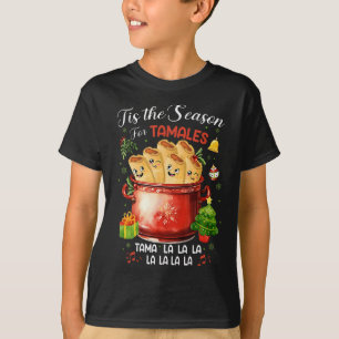 Camiseta Esta É A Época Do Natal Da Comida Mexicana Tamales