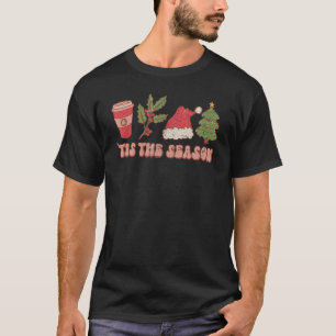 Camiseta Esta É A Época Groovy Natal Café Papai Noel