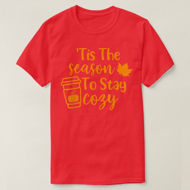 Camiseta Esta É A Época Para Ficar Cozinha Pumpkin Spice Ca (Frente do Design)