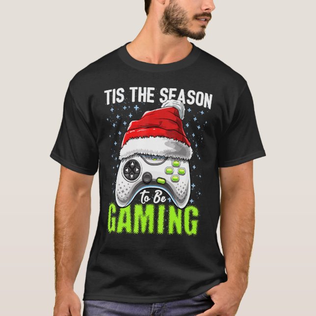 Camiseta Esta É A Época Para Jogar O Vídeo De Natal B (Frente)