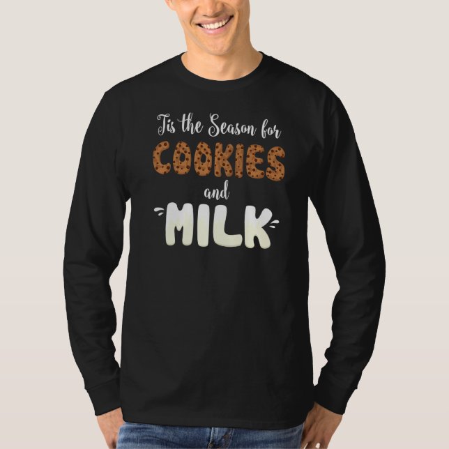 Camiseta Esta É A Época Para Os Cookies E A Christma Engraç (Frente)