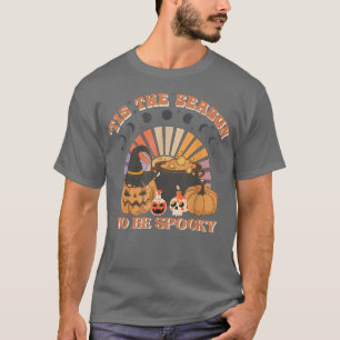 Camiseta Esta É A Época Para Ser Estranho Retro Halloween O