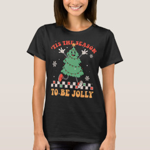 Camiseta Esta É A Época Para Ser Jolly Árvores De Natal