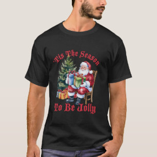 Camiseta Esta É A Época Para Sermos Papais noeis Retrorísti