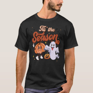 Camiseta Esta É A Época Pumpkin Halloween Fall Vibes Women