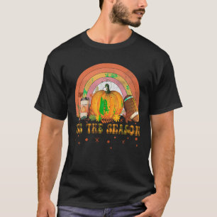 Camiseta Esta É A Época Pumpkin Pie Spice Futebol Cai