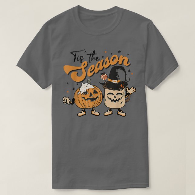 Camiseta Esta É A Época Pumpkin Spice Engraçado Fall Vibes  (Frente do Design)