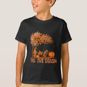 Camiseta Esta É A Época Pumpkin Spice Futebol Fall Folhas