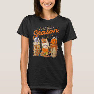 Camiseta Esta É A Época Pumpkin Spice Latte Halloween Fall