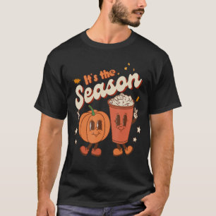 Camiseta Esta É A Época Pumpkin Spice Retro Fall Vibes Aut