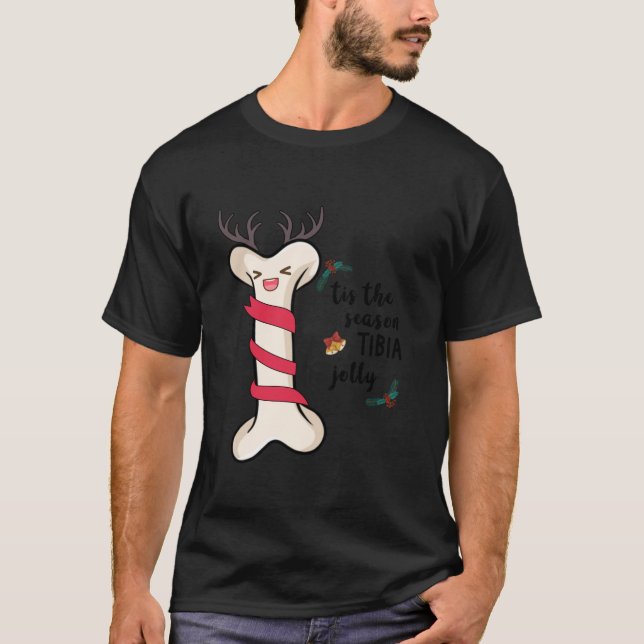 Camiseta Esta É A Época Tibia Jolly Christmas Physical Ther (Frente)