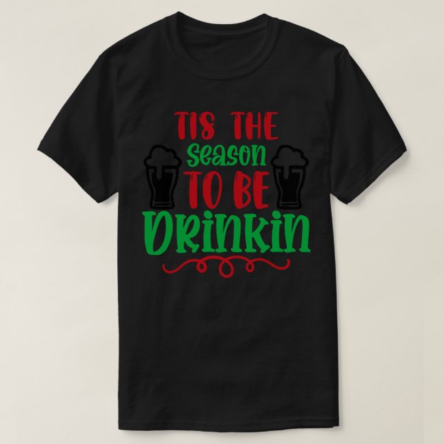 Camiseta Esta é a estação a ser Bebendo (Frente do Design)