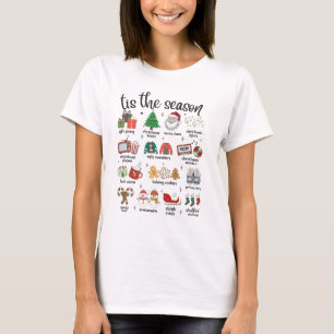 Camiseta 'Esta é a estação dos favoritos de Natal retrô