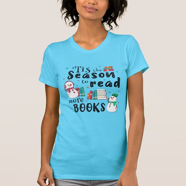 Camiseta ’Esta é a estação para ler mais livros (Frente)
