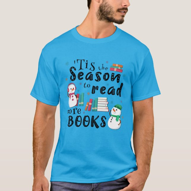 Camiseta ’Esta é a estação para ler mais livros (Frente)